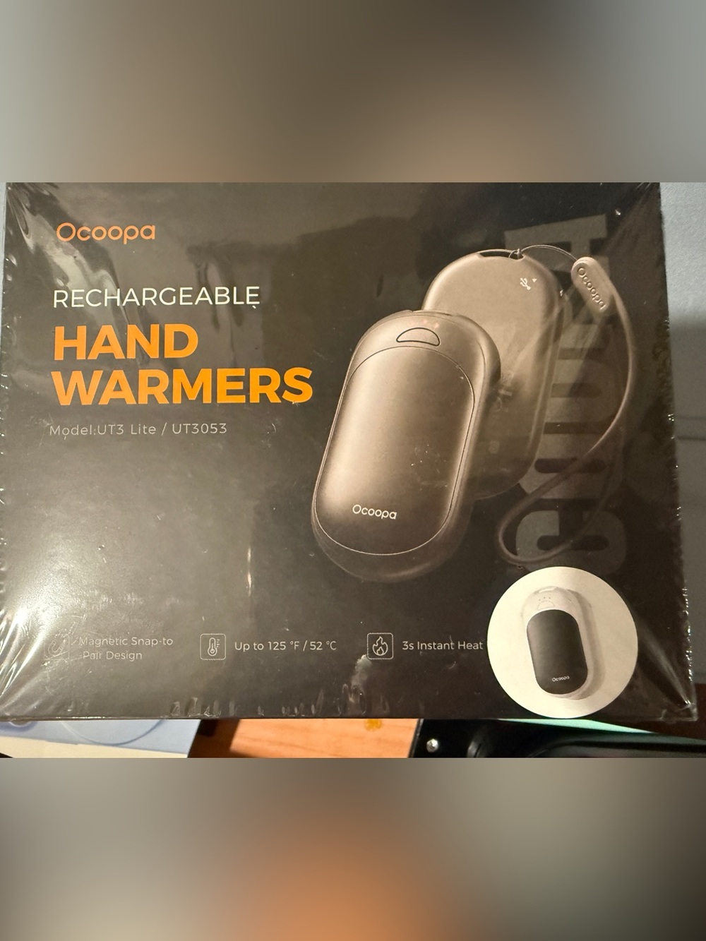 Ocoopa Rechargeable Hand Warmers in Matte Black